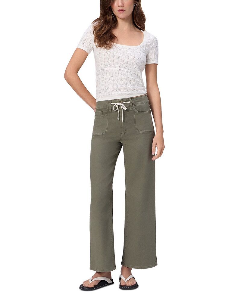 ペイジ レディース ボトムス デニムパンツ ワイドレッグ ヴィンテージーンズ PAIGE Ari High Rise Wide Leg Jeans in Vintage Ivy Vintage Ivy Green グリーン
