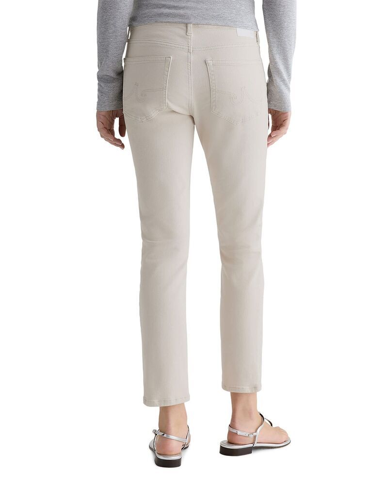 エージー レディース ボトムス デニムパンツ ジーンズ AG Mari Mid Rise Slim Straight Crop Jeans in Pumice