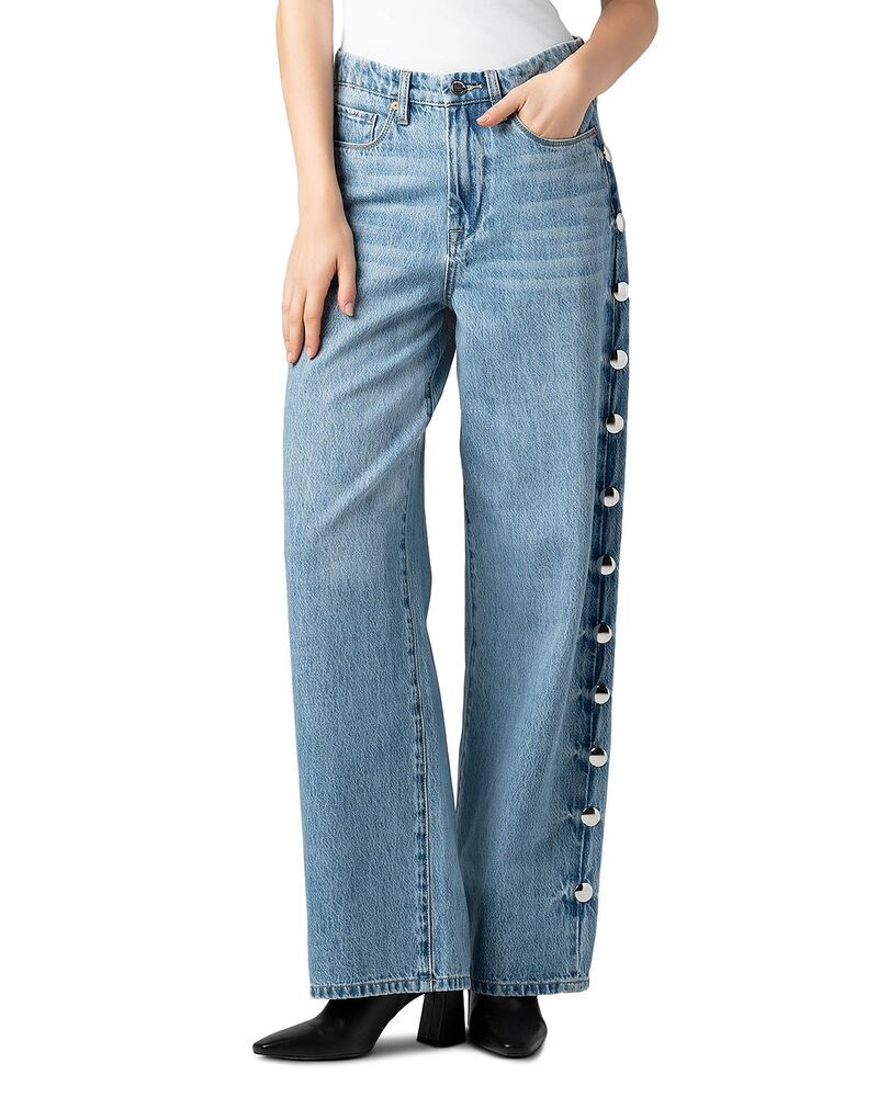 ブランクニューヨーク レディース ボトムス デニムパンツ ジーンズ BLANKNYC High Rise Studded Jeanspoon Silver Spoon シルバー