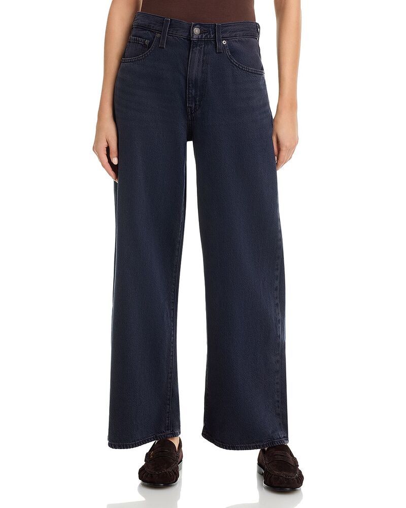 リーバイス レディース ボトムス デニムパンツ ワイドレッグ ジーンズ Levis Cinchigh Rise Wide Leg Jeans in Dark Humor Dark Humor