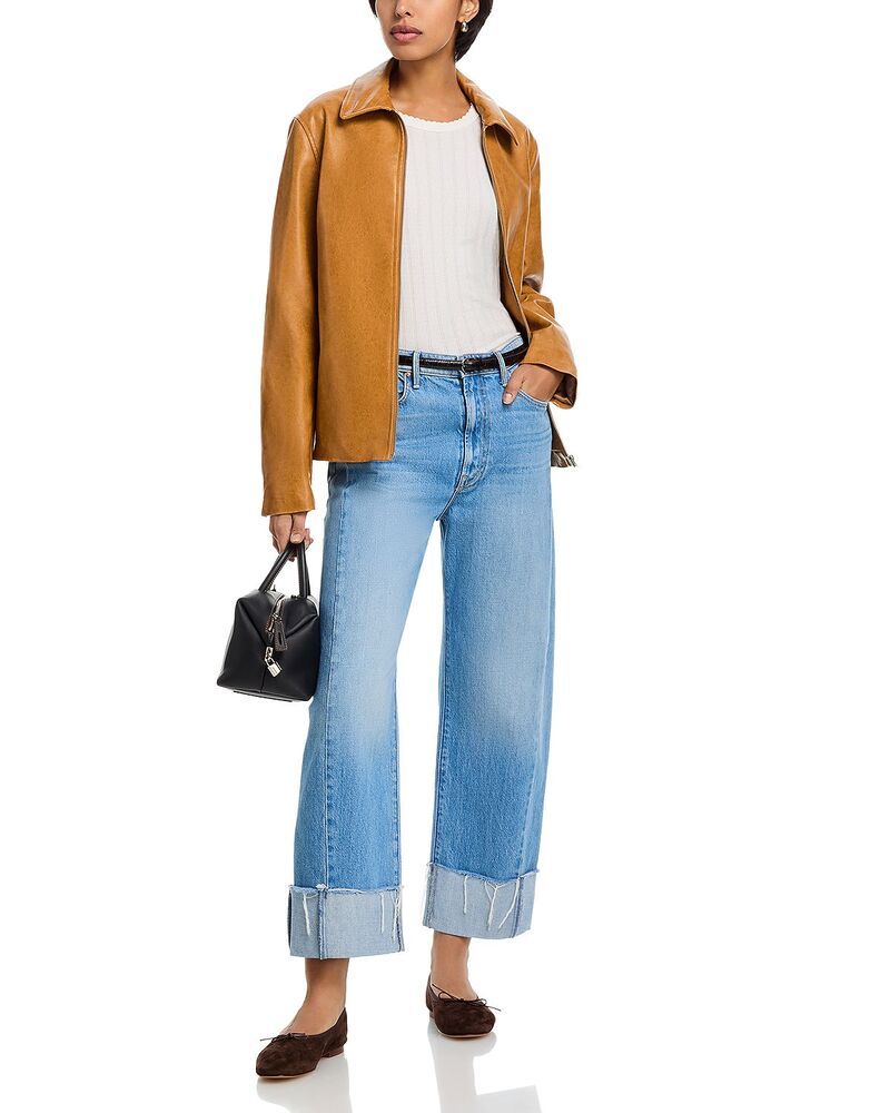 マザー レディース ボトムス デニムパンツ アンクル ジーンズ MOTHER The Halfpipe High Rise Ankle Cuff Jeans in Last Bite Last Bite
