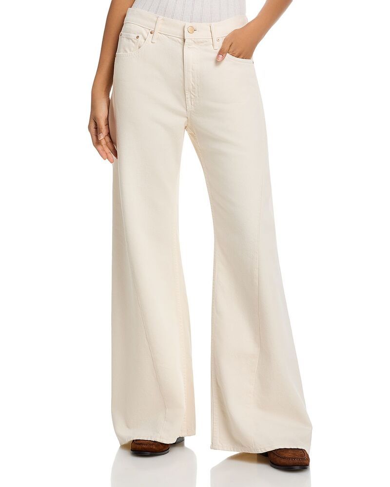 マザー レディース ボトムス デニムパンツ ジーンズ MOTHER The Lemon Twist Sneak High Rise Wide Jeans inat Natural NatNatural