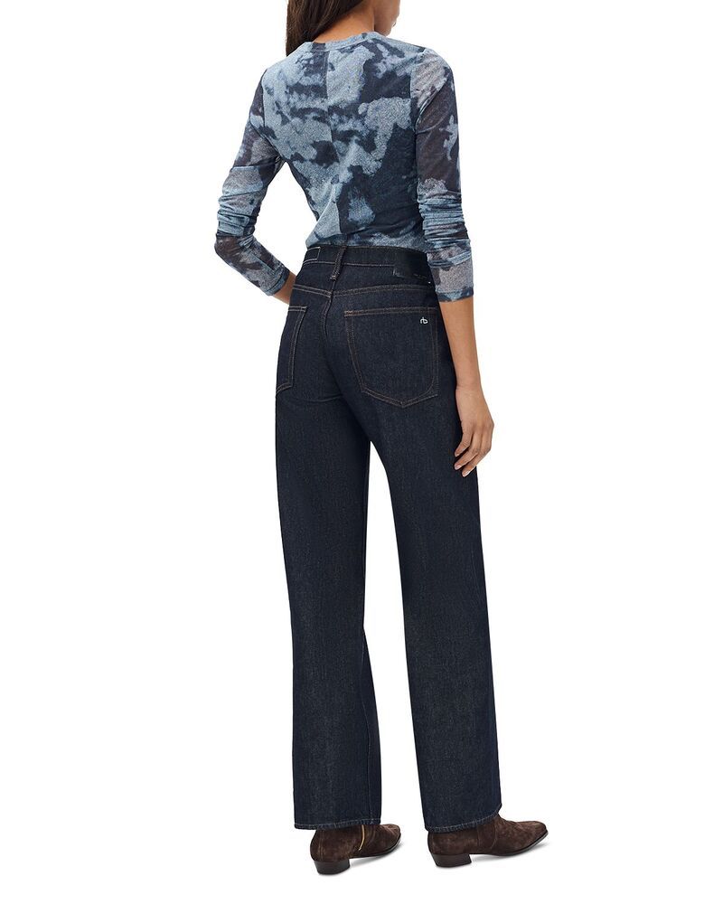 ラグアンドボーン レディース ボトムス デニムパンツ ローライズ ジーンズ rag bone Saige Low Rise Relaxed Straight Jeans Twilight Rinse