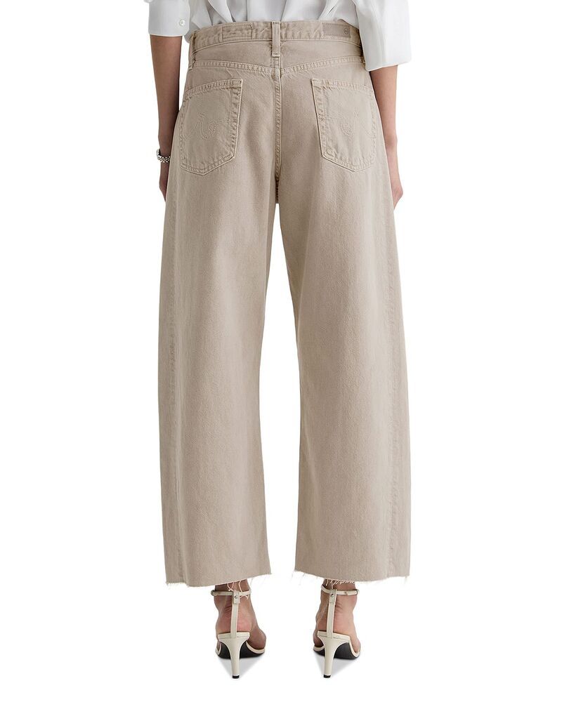 エージー レディース ボトムス デニムパンツ ジーンズ AG Hattie High Rise Crop Barrel Jeans in Sulfur Lightaupe Sulfur Lightaupe トープ
