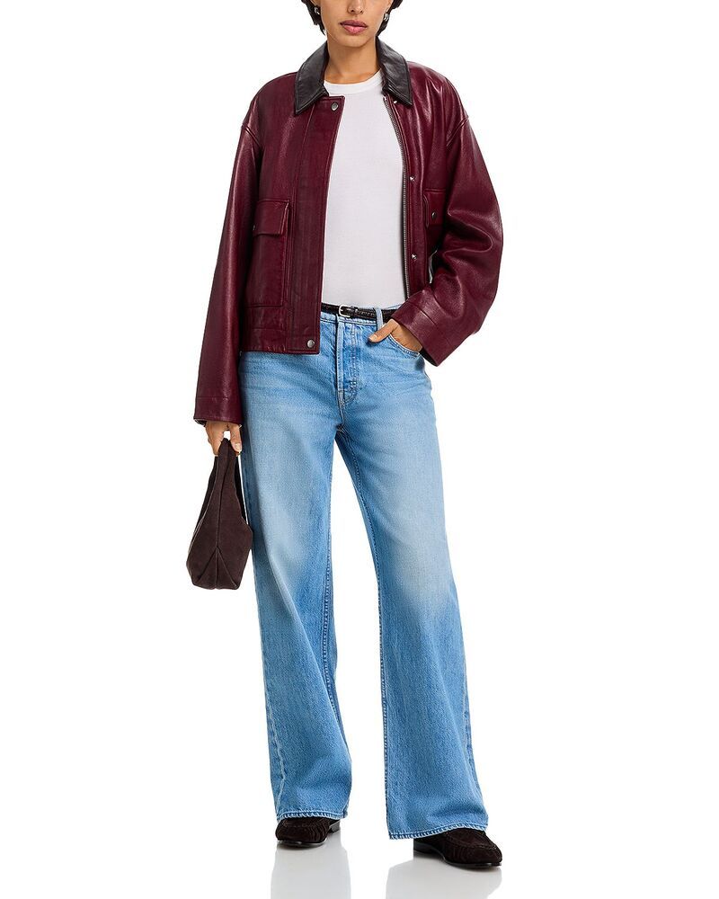 マザー レディース ボトムス デニムパンツ ジーンズ MOTHER The Rerun Zip Sneak High Rise Wide Jeans in Last Bite Last Bite マザー レディース ボトムス デニムパンツ ジーンズ MOTHER The Rerun Zip Sneak High Rise Wide Jeans in Last Bite Last Bite