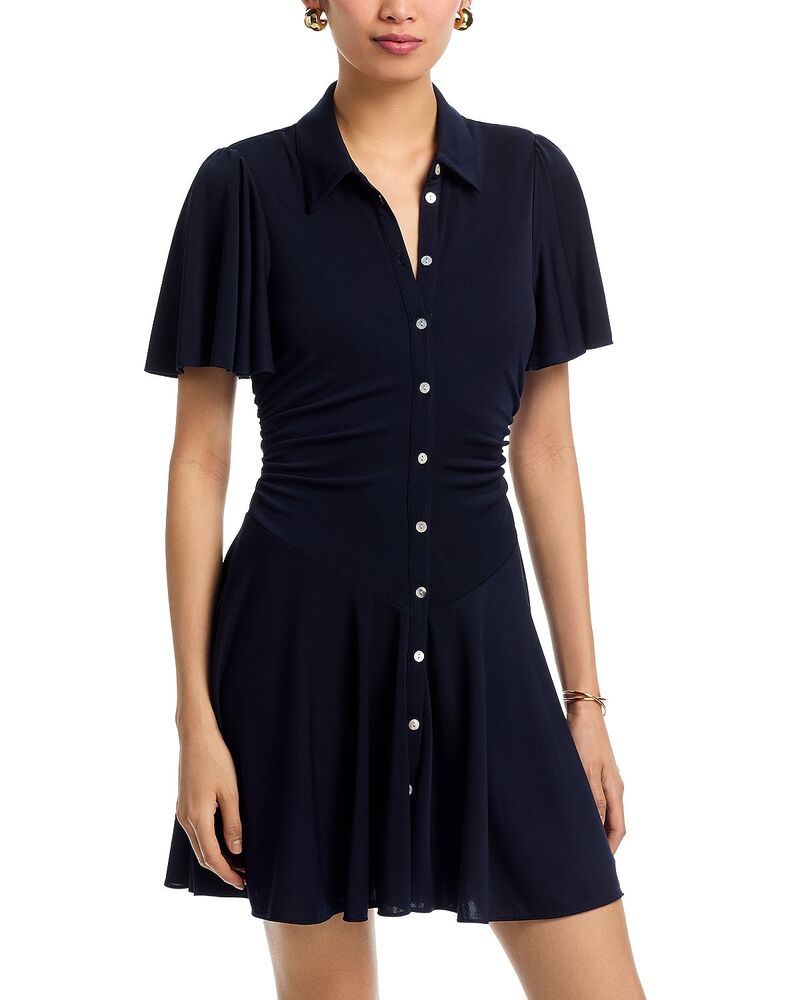 サンク セプト レディース トップス シャツ Cinq Sept Simi Shirt Dress Navy ネイビー