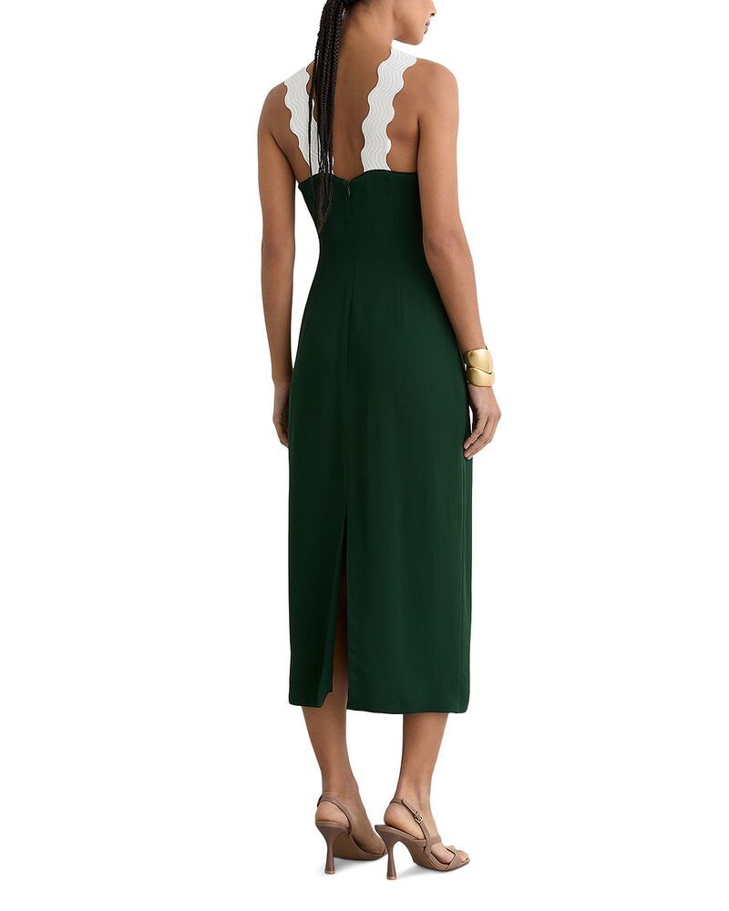 レイス レディース トップス ワンピース ミディ REISS Dillon Midi Dress Dark Green グリーン レイス レディース トップス ワンピース ミディ REISS Dillon Midi Dress Dark Green グリーン