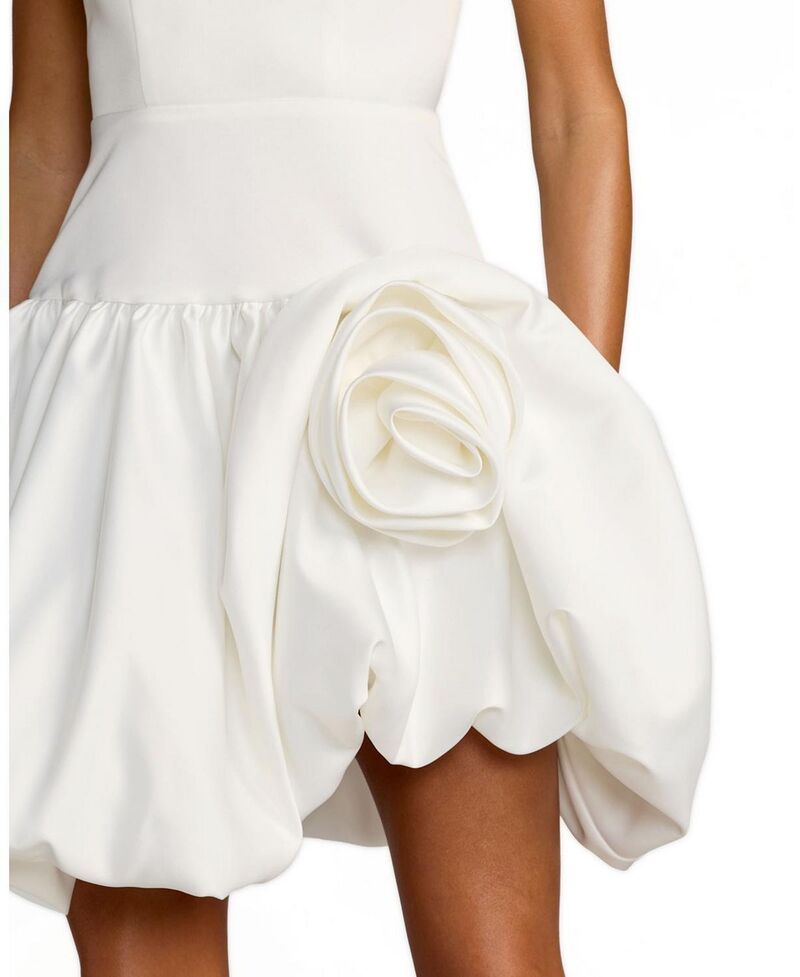 マックダガル レディース トップス ワンピース ミニ サテン ノースリーブ Mac Duggal Sleevelessatin Bubble Hemini Dress Ivory アイボリー マックダガル レディース トップス ワンピース ミニ サテン ノースリーブ Mac Duggal Sleevelessatin Bubble Hemini Dress Ivory アイボリー