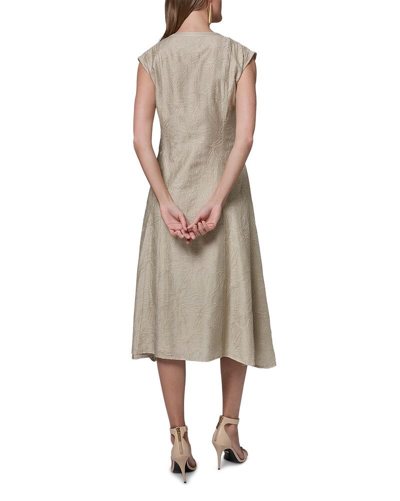 ダナ キャラン ニューヨーク レディース トップス ワンピース 刺繍 キャップ Donna Karanew York Embroidered Cap Sleeve Belt Dress Tuscan Green グリーン ダナ キャラン ニューヨーク レディース トップス ワンピース 刺繍 キャップ Donna Karanew York Embroidered Cap Sleeve Belt Dress Tuscan Green グリーン