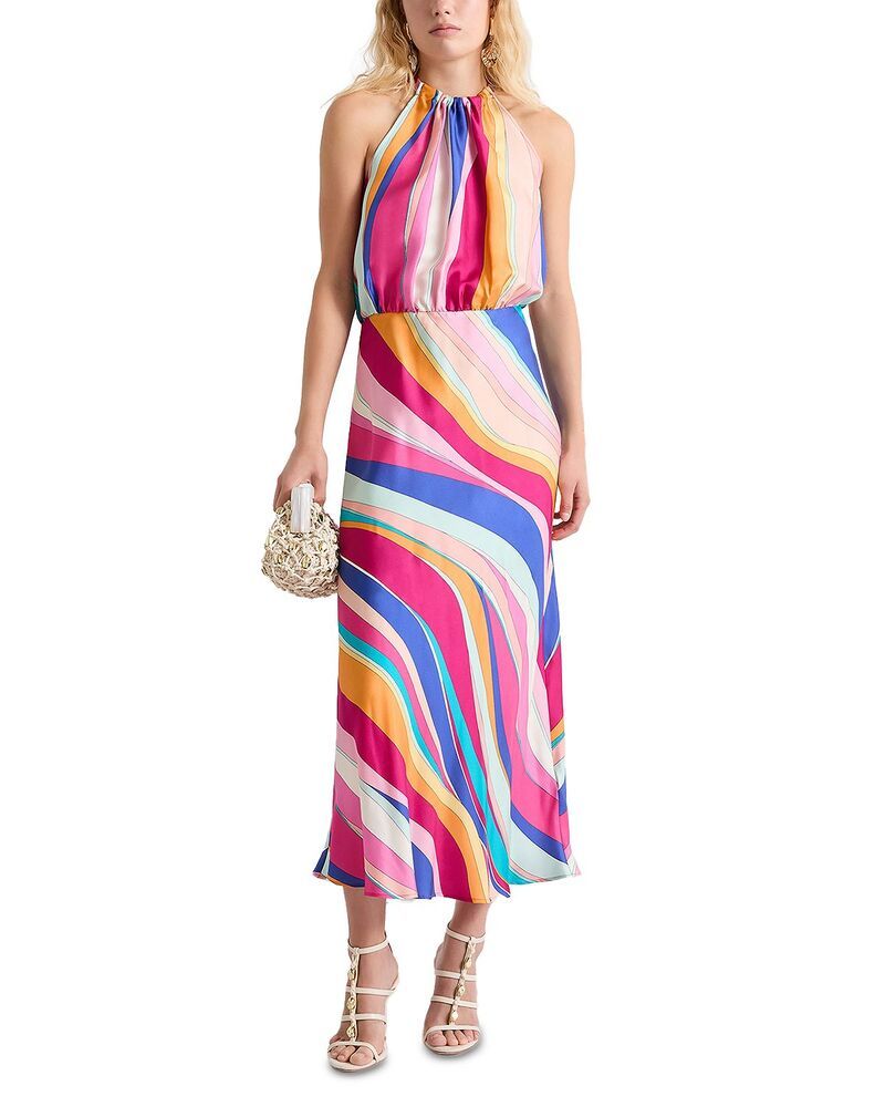 マレーラ レディース トップス ワンピース シルク Marella Quiete Silk Twill Dress Fuchsia フューシャ