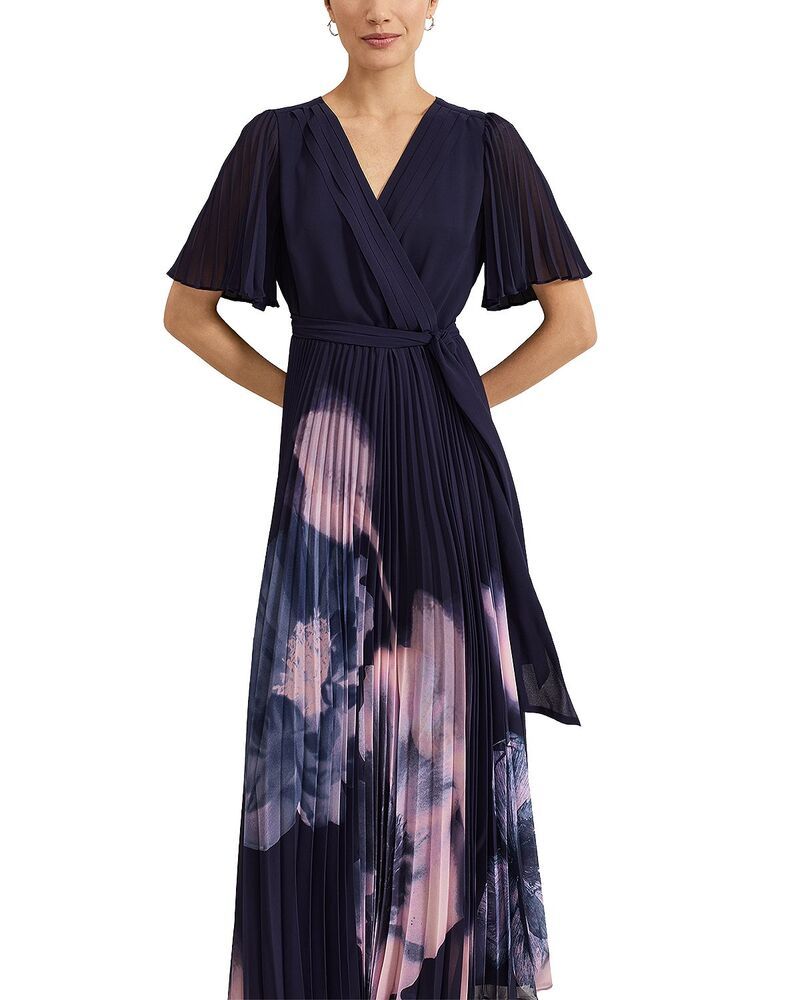 フェイズ・エイト レディース トップス ワンピース プチ Phaseight Petites Abigail Textured Wrap Dress Navy ネイビー フェイズ・エイト レディース トップス ワンピース プチ Phaseight Petites Abigail Textured Wrap Dress Navy ネイビー