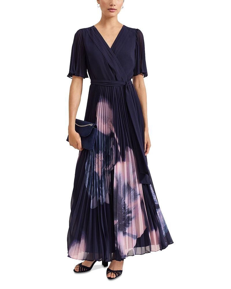 フェイズ・エイト レディース トップス ワンピース プチ Phaseight Petites Abigail Textured Wrap Dress Navy ネイビー フェイズ・エイト レディース トップス ワンピース プチ Phaseight Petites Abigail Textured Wrap Dress Navy ネイビー