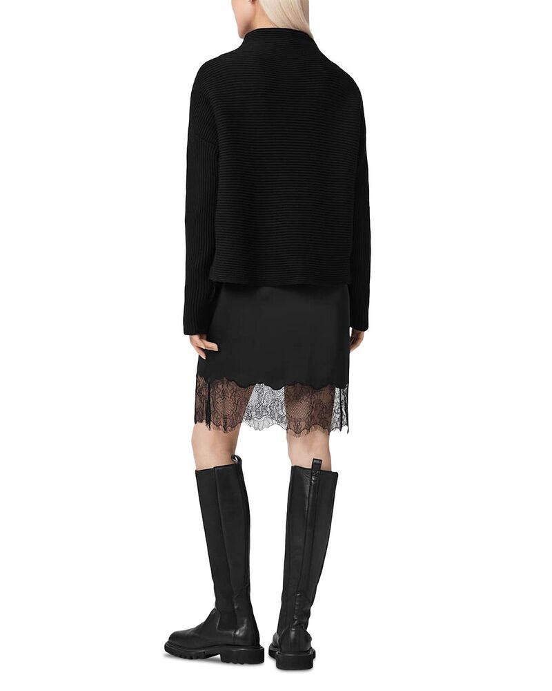 オールセインツ レディース トップス ワンピース ALLSAINTS Eloise 2in1 Dress Black ブラック オールセインツ レディース トップス ワンピース ALLSAINTS Eloise 2in1 Dress Black ブラック