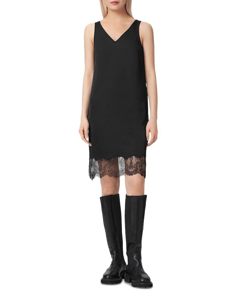 オールセインツ レディース トップス ワンピース ALLSAINTS Eloise 2in1 Dress Black ブラック オールセインツ レディース トップス ワンピース ALLSAINTS Eloise 2in1 Dress Black ブラック