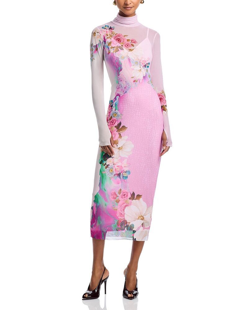 エーエフアールエム レディース トップス ワンピース フラワー柄 フラワー AFRM Shailene Dress in Marble Floral Marble Floral