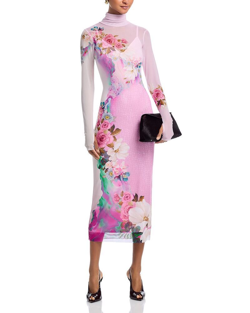 エーエフアールエム レディース トップス ワンピース フラワー柄 フラワー AFRM Shailene Dress in Marble Floral Marble Floral