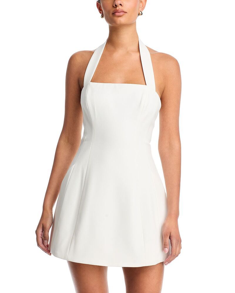 バードット レディース トップス ワンピース ホルター Bardot Nevelle Hourglass Halter Dress Orchid White ホワイト