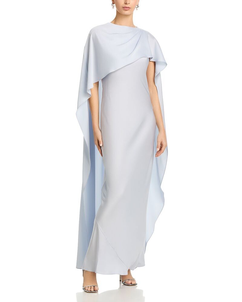 シムカイ レディース トップス ワンピース ケープデザイン キャップ ケープ SIMKHAIzel Cape Gown Blue Haze ブルー