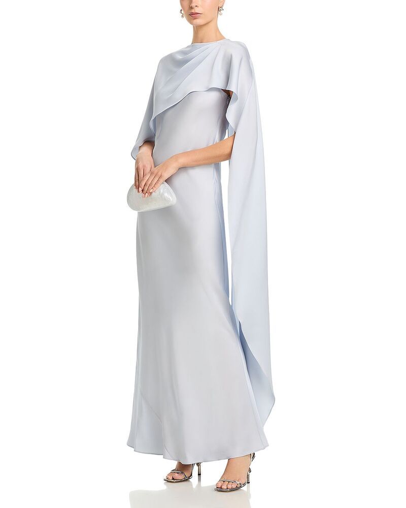 シムカイ レディース トップス ワンピース ケープデザイン キャップ ケープ SIMKHAIzel Cape Gown Blue Haze ブルー