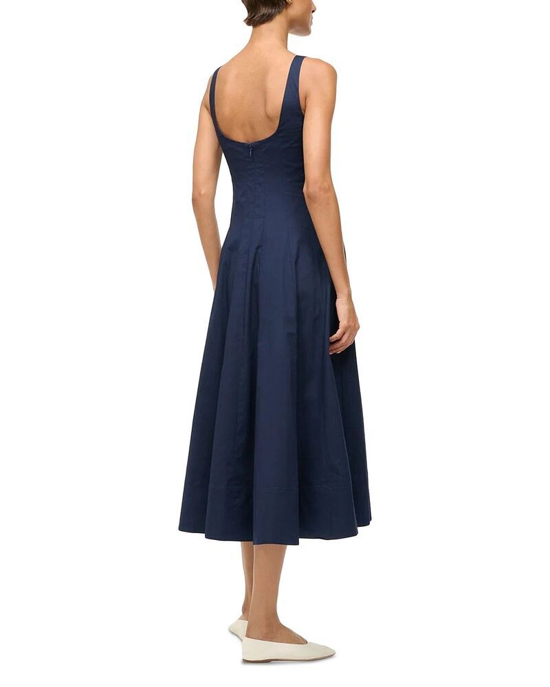 スタウド レディース トップス ワンピース STAUD The Wells Dress Navy ネイビー スタウド レディース トップス ワンピース STAUD The Wells Dress Navy ネイビー