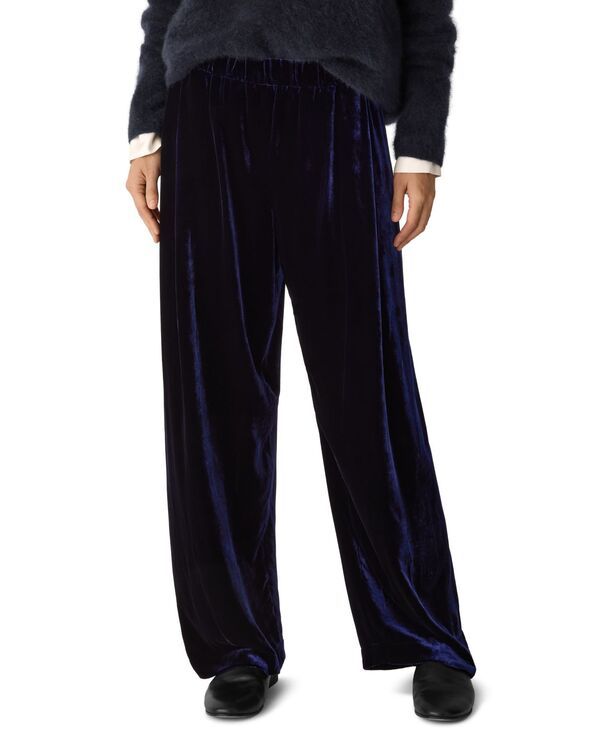 【送料無料】 エイリーンフィッシャー レディース カジュアルパンツ ボトムス Womens Straight HighRise Pleated Pants Ink