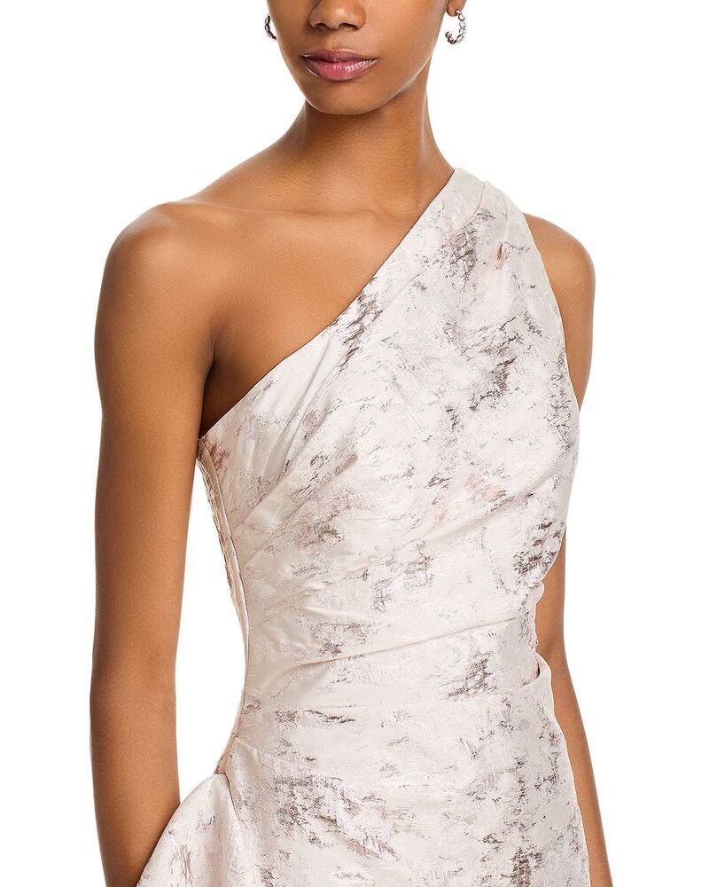 テリジョンバイリッキーフリーマン レディース トップス ワンピース ワンショルダー トール Teri Jon by Rickie Freeman Metallic Jacquard OneShoulder Gown Blush ブラッシュ テリジョンバイリッキーフリーマン レディース トップス ワンピース ワンショルダー トール Teri Jon by Rickie Freeman Metallic Jacquard OneShoulder Gown Blush ブラッシュ