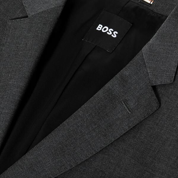ボス メンズ アウター ジャケット・ブルゾン Boss Mens HJasper Luxury Suit Jacket Dark Grey グレー