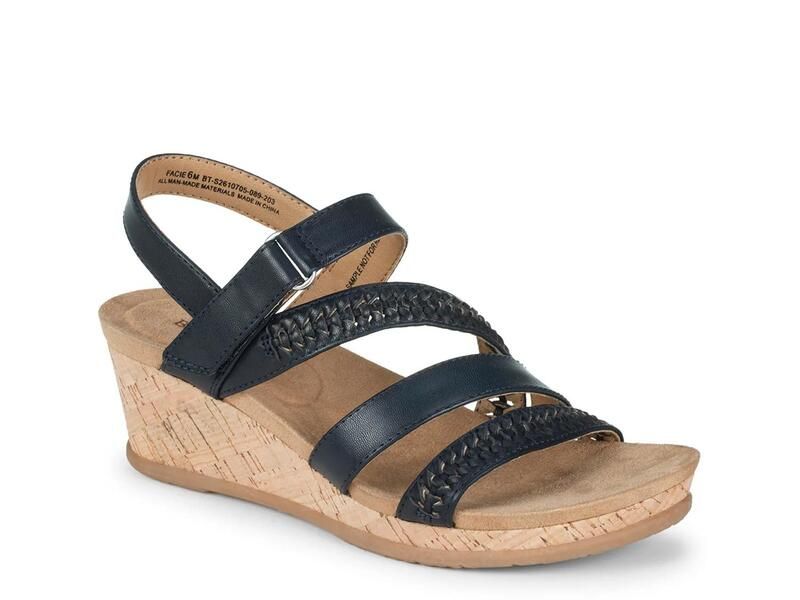 ベアトラップス レディース シューズ サンダル BaretrapsFacie Wedge Sandal Navy ネイビー