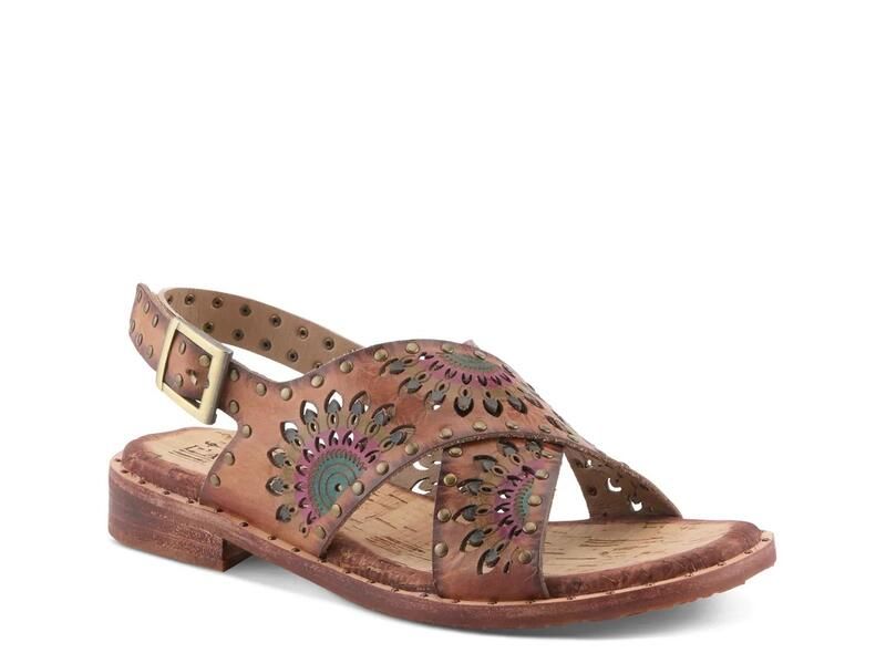 ラリティステ レディース シューズ サンダル LArtisteCrossroadsandalight BrownMulticolor ブラウン