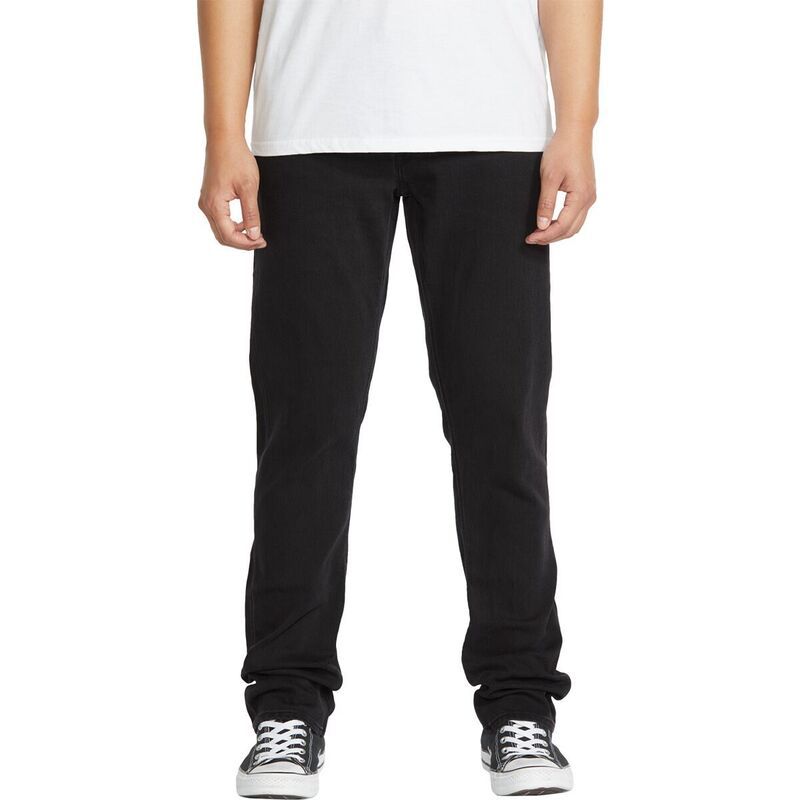 ボルコム メンズ ボトムス デニムパンツ Volcom Vorta Denim Pant Mens Black Out ブラック