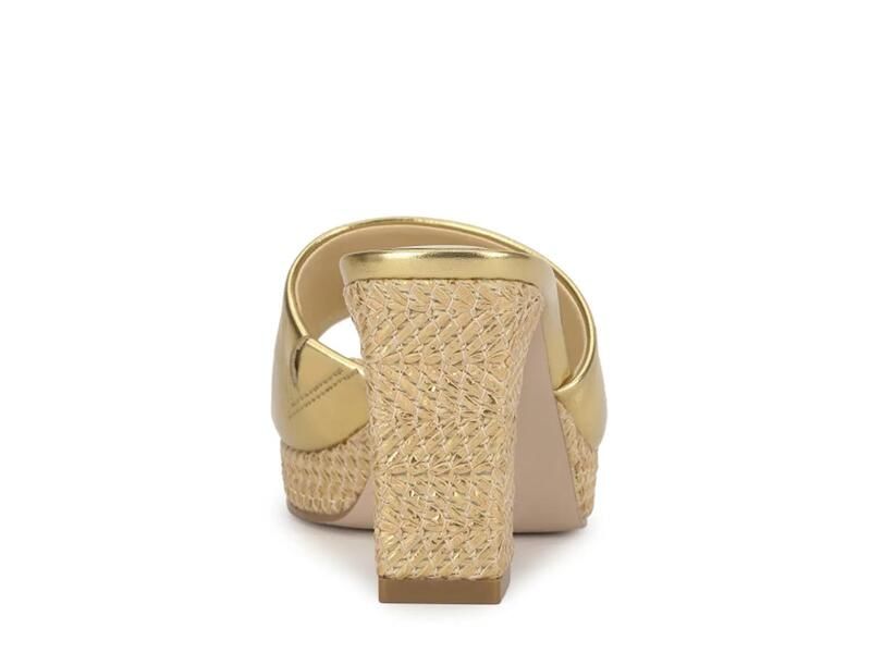 ジェシカシンプソン レディース シューズ サンダル Jessica SimpsonElyzza Slide Sandal Gold Metallic ゴールド