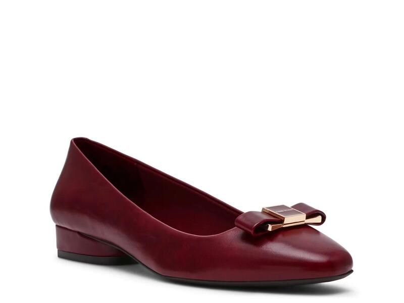アンクライン レディース シューズ パンプス Anne KleinCadey Flat Burgundy バーガンディ