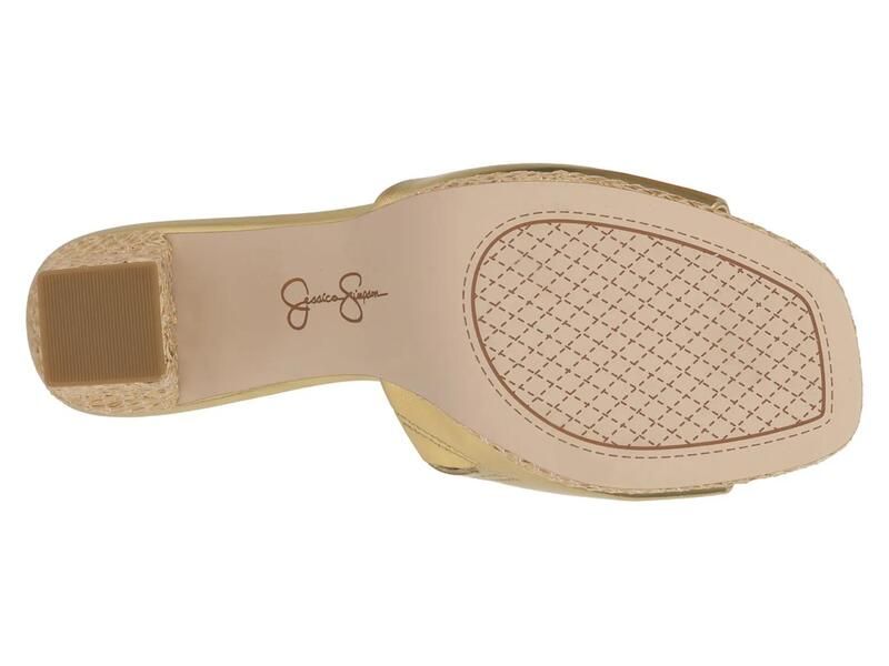 ジェシカシンプソン レディース シューズ サンダル Jessica SimpsonElyzza Slide Sandal Gold Metallic ゴールド