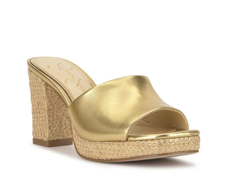 ジェシカシンプソン レディース シューズ サンダル Jessica SimpsonElyzza Slide Sandal Gold Metallic ゴールド