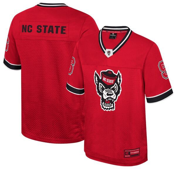 コロシアム メンズ トップス シャツ ジャージー Colosseumens NC State Wolfpack Red Hits Football Jersey NoColor レッド