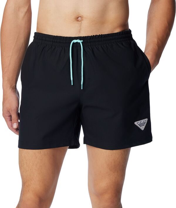 コロンビア メンズ 水着 ハーフパンツ・ショーツ Columbia Mens 6 Inseam PFG Rambler Swim Short Black ブラック