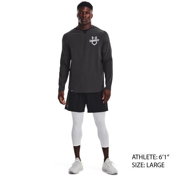 アンダーアーマー メンズ アウター ジャケット・ブルゾン フーデッドジャケット Under Armour Mens Cage Hooded Jacket Jet GrayWhite ホワイト
