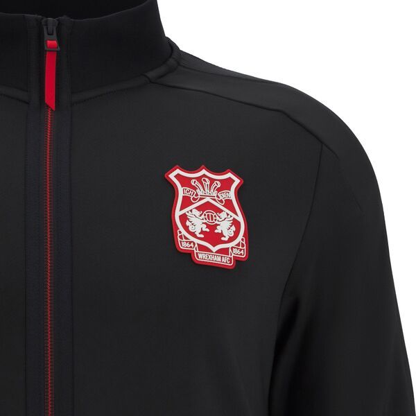 マクロン メンズ アウター ジャケット・ブルゾン Macron Adult Wrexham 2025 Black Home Prematch FullZip Jacket NoColor ブラック