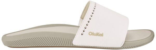 オルカイ レディース シューズ スニーカー OluKai Womens Ulele Slides Bright WhiteTapa ホワイト