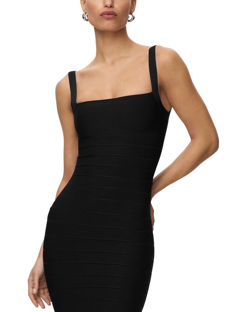 エルベレジェ レディース トップス ワンピース Herv Lger Neri Bandage Dress Black ブラック
