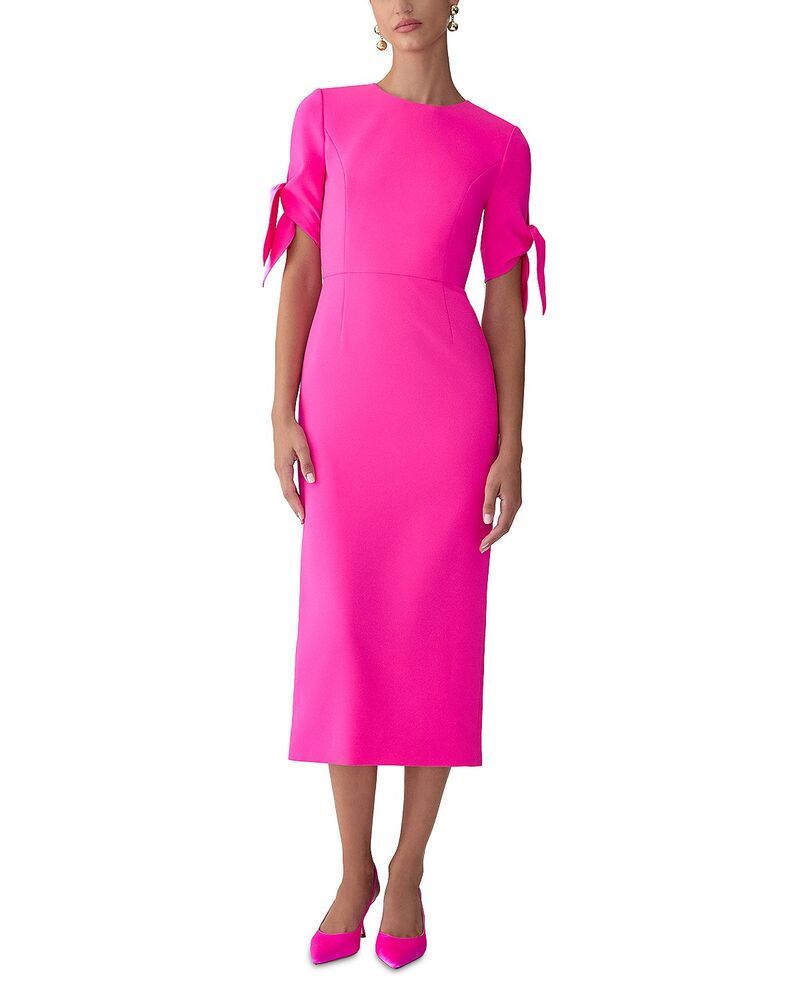 キャロライナヘレラ レディース トップス ワンピース ミディ Carolina Herrera Midi Sheath Dress Hot Pink ピンク