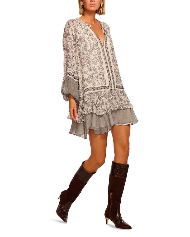レイミー ブルック レディース トップス ワンピース ミニ シルク Ramy Brook Josephine Silk Mini Dress Boneblack floral ブラック レイミー ブルック レディース トップス ワンピース ミニ シルク Ramy Brook Josephine Silk Mini Dress Boneblack floral ブラック