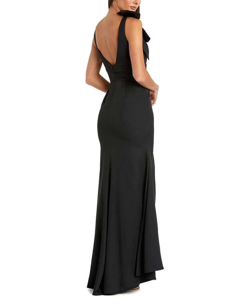マックダガル レディース トップス ワンピース Vネック プチ ノースリーブ Mac Duggal Petite Sleeveless V Neck Bow Detail Mermaid Gown Black ブラック マックダガル レディース トップス ワンピース Vネック プチ ノースリーブ Mac Duggal Petite Sleeveless V Neck Bow Detail Mermaid Gown Black ブラック