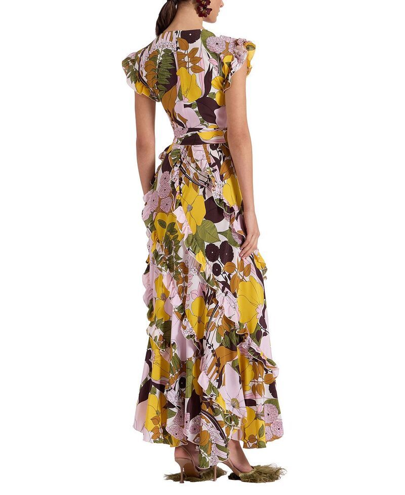 ラ・ダブル・ジェイ レディース トップス ワンピース La DoubleJ Lollipop Wrap Dress Big Flowerose Pink ピンク ラ・ダブル・ジェイ レディース トップス ワンピース La DoubleJ Lollipop Wrap Dress Big Flowerose Pink ピンク