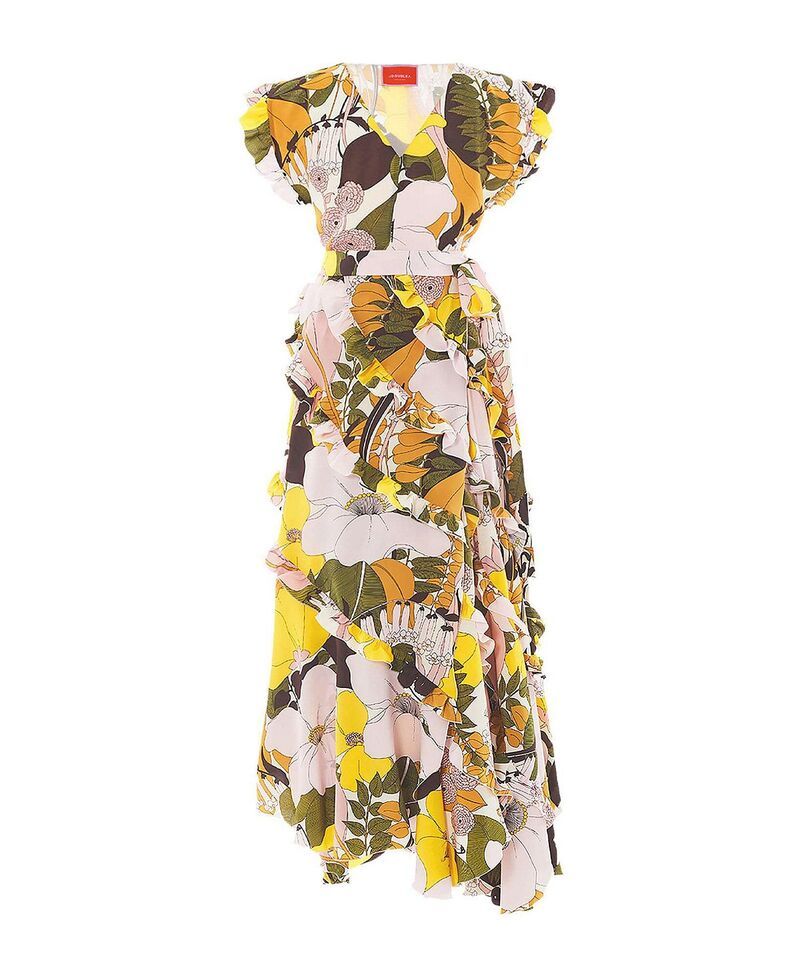 ラ・ダブル・ジェイ レディース トップス ワンピース La DoubleJ Lollipop Wrap Dress Big Flowerose Pink ピンク ラ・ダブル・ジェイ レディース トップス ワンピース La DoubleJ Lollipop Wrap Dress Big Flowerose Pink ピンク