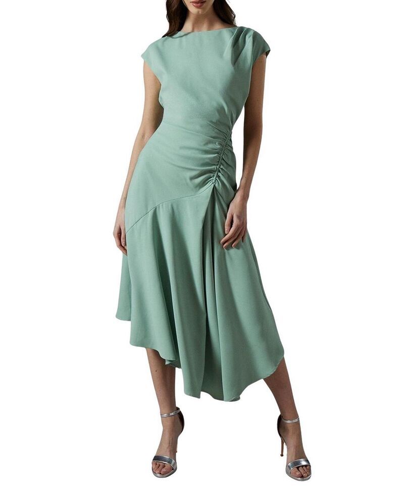 コースト レディース トップス ワンピース ドレープ ミディ キャップ Coast Drape Side Cap Sleeve Midi Dressage セージ