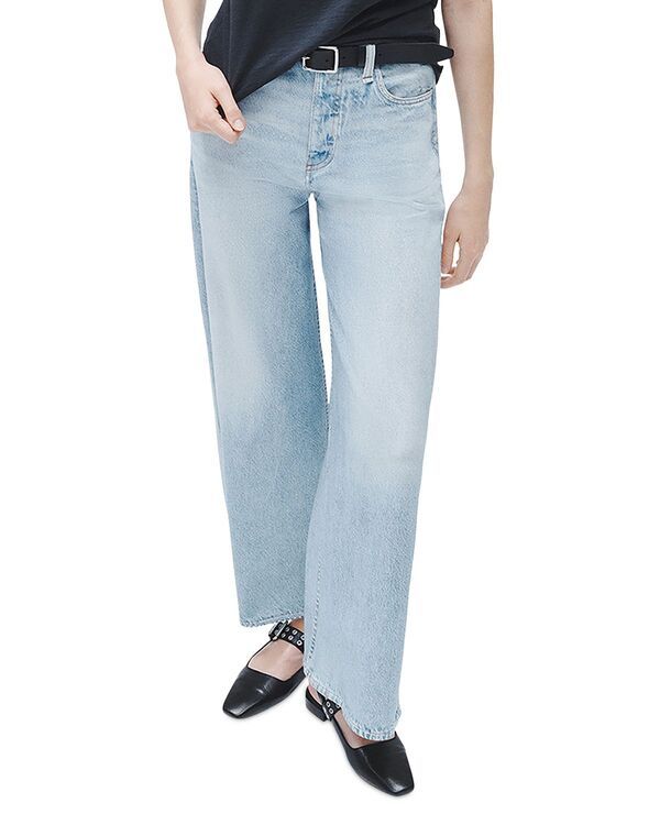 ラグアンドボーン レディース ボトムス デニムパンツ パイル コットン アンクル ジーンズ rag bone Miramar Sofie HighRise AnkleLength Cotton Terry Sweatpant Jeans Meadowblue