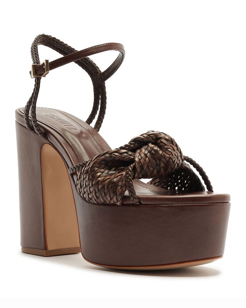 シュッツ レディース シューズ サンダル プラットフォーム SCHUTZ Womens Kalina Platform Sandals Root Brown ブラウン