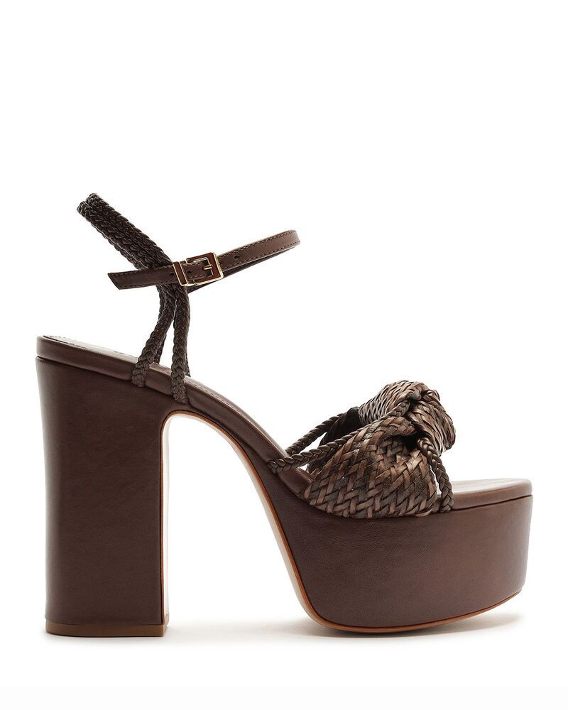 シュッツ レディース シューズ サンダル プラットフォーム SCHUTZ Womens Kalina Platform Sandals Root Brown ブラウン