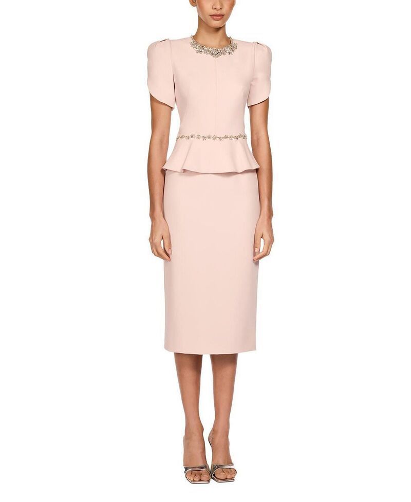 ジェニー・パッカム レディース トップス ワンピース フラワー柄 ミディ フラワー Jenny Packham Jules FloralEmbellished Midi Dress Morganite
